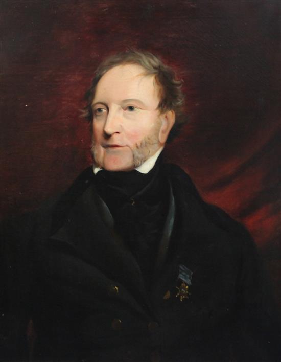 Follower of Thomas Lawrence (1769-1830), oil on canvas, portrait of a gentleman